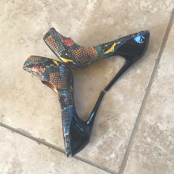 BCBGENERATION colorful python heels - Picture 3 of 6